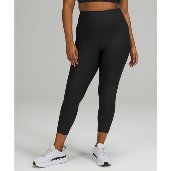 Lululemon 'Base' Black Pace High-Rise Fleece Tight Size 4 - Picture 1 of 5